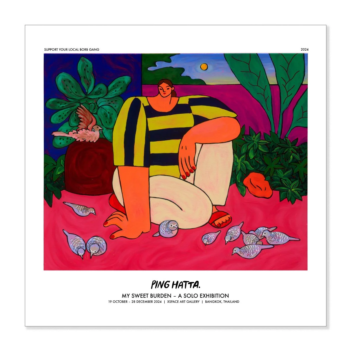 Shop Ping Hatta fashion illustration art prints, printable digital